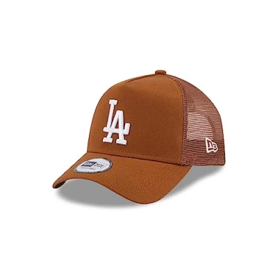 Imagen de New Era Los Angeles Dodgers Braun Fan Kappe Baseball A Frame verstellbart Trucker Cap One Size