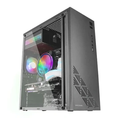 Imagen de Mars Gaming MC100 Caja ATX, ventilador 90mm FRGB, ventilación convect cool, color negro