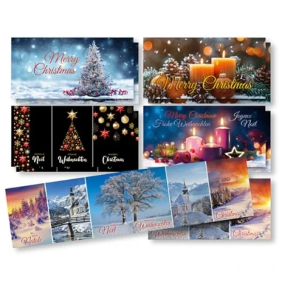 Imagen de Edition Colibri 10 tarjetas de Navidad Panorama XL (clásicas) (tarjetas clásicas)
