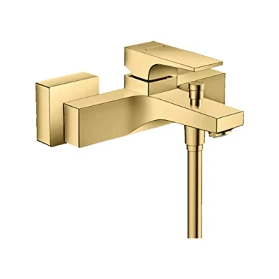 Imagen de hansgrohe Metropol Grifo monomando para bañera, acabado en oro pulido