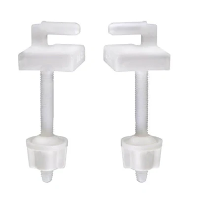 Imagen de Cornat Asiento de inodoro con bisagras fijación, plástico para asientos estándar, 1 pieza, color blanco, tec364996