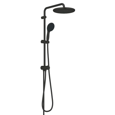 Imagen de GROHE Vitalio Start System 250 Quickfix Sistema de ducha con inversor 2 chorros (Rain, SmartRain), Negro Mate 266802431