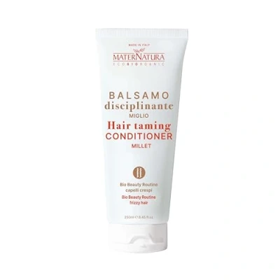 Imagen de Maternatura, Acondicionador Disciplinante de Mijo, Desenredante para Cabellos Secos, Encrespados y Dañados, Rutina Belleza Bio Encrespados, Made in Italy, 250 ml.