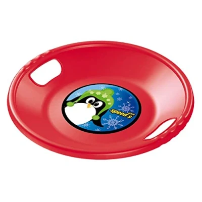 Imagen de Prosperplast Deslizador Speed S Redondo con Asas, Rosso, 56x56x7 cm