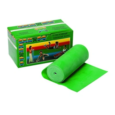 Imagen de Cando Banda elástica para ejercicios, Verde/Media, 5,5 m