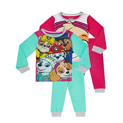 Imagen de Paw Patrol Pijama para Niñas Paquete de 2 La Patrulla Canina Multicolor 5 6 años
