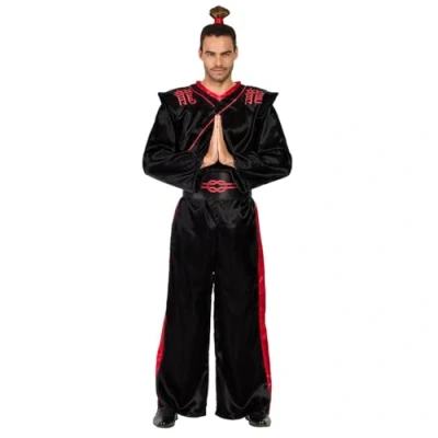 Imagen de Boland disfraz de Samurai para adulto, 3 piezas, fiestas temáticas, Halloween o carnaval, luchador