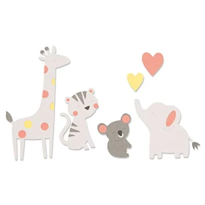 Imagen de Sizzix Troquel Bigz 663863, Amigos del Zoo de Olivia Rose, Multicolor, Talla única