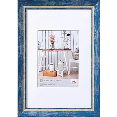Imagen de Walther Design Chalet marco de plástico 50x70 cm azul