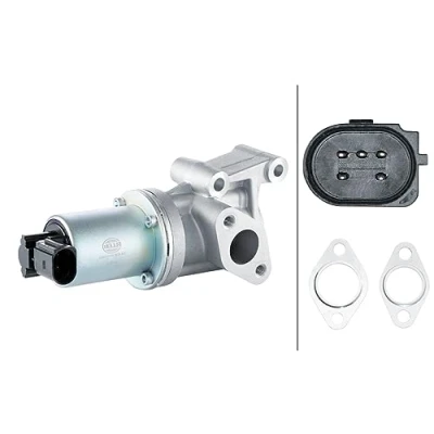 Imagen de HELLA 6NU 014 864 611 Válvula EGR eléctrico con junta KIA: cee‘d I Hatchback, Familiar, II Sportswagon, HYUNDAI: i30 Hatchback