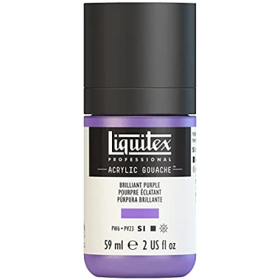 Imagen de Liquitex Professional Gouache acrílico extrafino viscocidad Baja, Tubo 59 ml, Púrpura Brillante