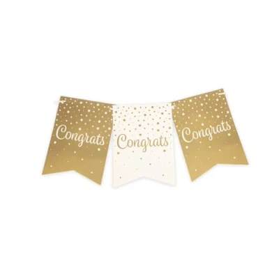 Imagen de PD Party Fiesta Banner, Color oro/blanco (7023013)