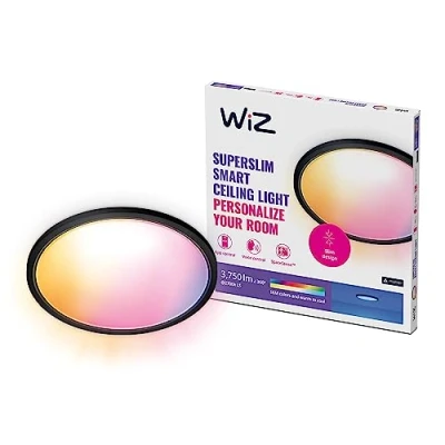 Imagen de WiZ Plafón led inteligente SuperSlim 32W a todo color, Wi Fi, compatible con Alexa y Google Home, tecnología SpaceSense Matter, Blanco