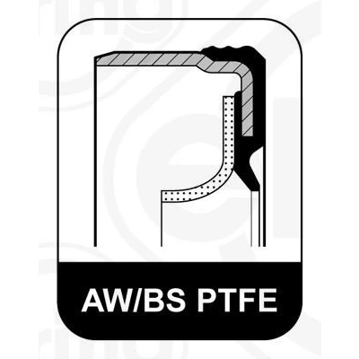 Imagen de ELRING 375.560 Reten del Cigueñal con manguito de montaje PTFE (politetrafluoretilen)/ACM (caucho poliacrílico) FORD: Transit Mk4 Furgón