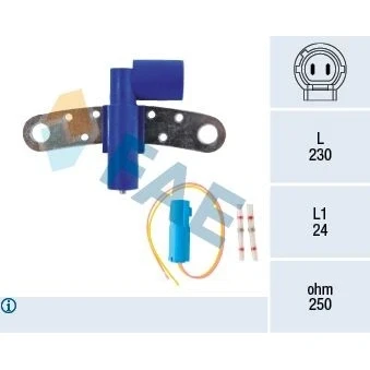 Imagen de FAE 79322 Sensor de Cigueñal 2 con instrucciones montaje RENAULT: CLIO 3, 2, Kangoo I, DACIA: Logan I Berlina, Sandero