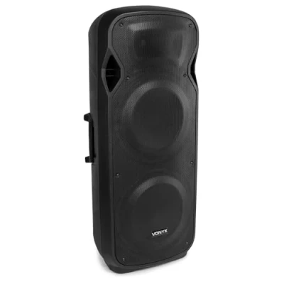 Imagen de Vonyx AP215ABT Altavoz Activo Bluetooth (1200W de Potencia, Mp3, USB, SD, Hi End, Tweeter Medios Bajos 15&quot;, Amplificador Integrado, Salida en línea)