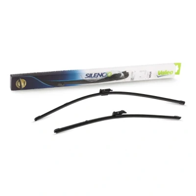 Imagen de Limpiaparabrisas Valeo Silencio X.trm, Flat Blade Set 574377 delante Sin marco Top Lock VOLVO: XC70 II Familiar, C30, S60 II, BMW: X5, X6, X7