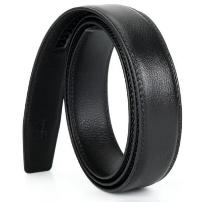 Imagen de Nelbons Correa de cinturón trinquete cuero para hombre solo 30mm 1 1/8&quot;, sin hebilla, repuesto…