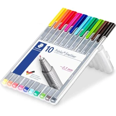 Imagen de STAEDTLER 334 SB10 Bolígrafo punta fina, 10 unidades, Multicolor