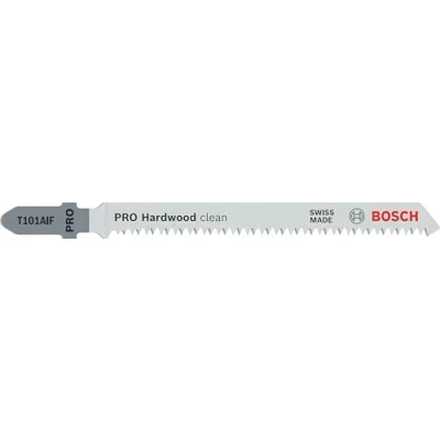 Imagen de Bosch Professional 5 x Hojas de Sierra calar T 101 AIF Clean for Hard Wood (para Madera dura, corte recto, accesorios calar)