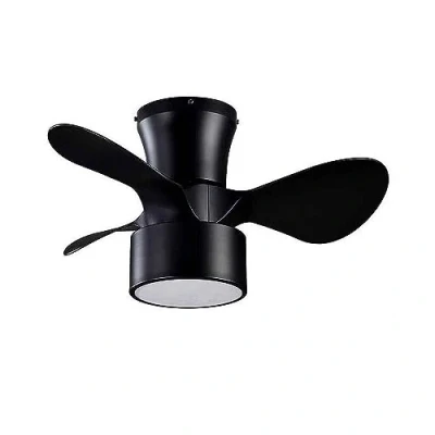 Imagen de FABRILAMP Ventilador DC 24w Kos Negro 3 Aspas 60d 6 Vel. 2390lm 3000 4500 6000k c/remoto, Memoria Y Temporizador