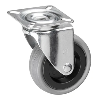 Imagen de Metafranc 800660 Rueda giratoria diámetro, 60 x mm, de Goma, rodamiento Deslizamiento, Ø 75 mm