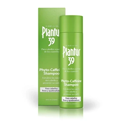 Imagen de Plantur 39 Phyto Caffeine Shampoo 1x250ml Champú Cafeína Previene par a Mujeres y Reduce la Caída del Cabello Fino Quebradizo
