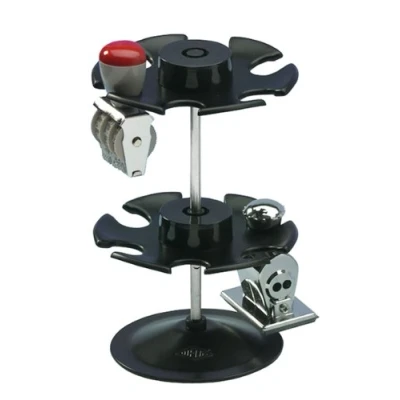 Imagen de Wedo 0641201 Soporte para 12 sellos, redondo en 2 niveles, negro
