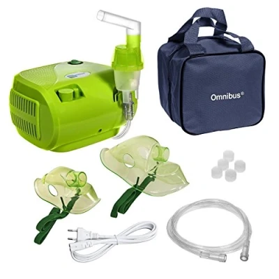 Imagen de Omnibus BR CN116 Nuevo Inhalador compresor nebulizador compacto para inhaladores bebe electrico, Verde