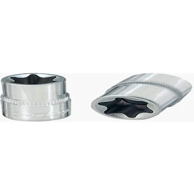 Imagen de KS TOOLS 918.1587 Piezas insertables de llave cubo DIN 3120, ISO 1174 E10 Acero cromo vanadio Torx exterior, Perfil en E moleteado