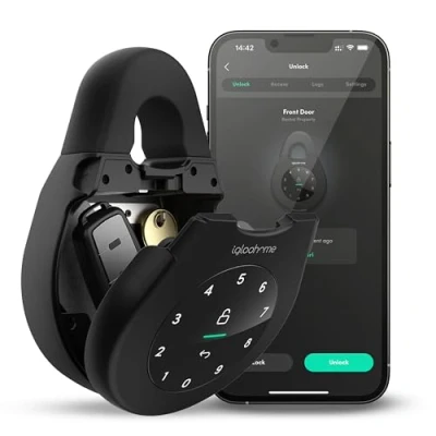 Imagen de Igloohome Smart KeyBox Caja de llaves segura e inteligente PIN y Bluetooth Seguro, sin instalación, conexión Permitir o bloquear el acceso remoto Integrado con Airbnb