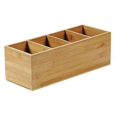 Imagen de Kesper 70850 Bandeja para cubiertos (4 compartimentos, bambú con certificado FSC)