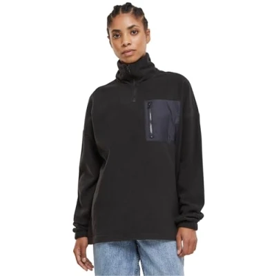 Imagen de Urban Classics Polar Troyer Forro polar, Mujer, Talla: Small, Black