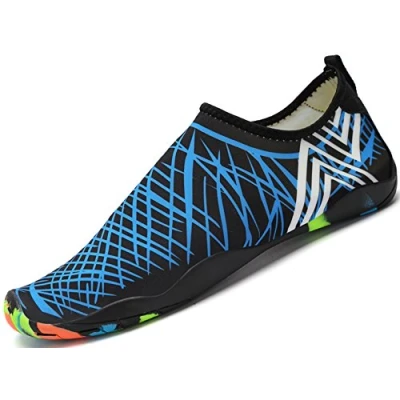 Imagen de SAGUARO Zapatillas de Agua para Hombre Mujer Secado Rápido Escarpines Transpirable Antideslizantes Zapatos Playa, Azul 4 37
