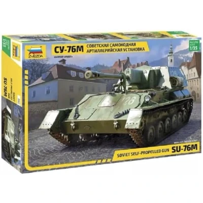 Imagen de Zvezda Maqueta Char Soviet Self propelled Gun Su 76m 3662 1/35ª Maquette Promo