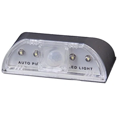 Imagen de 4 LED PIR infrarrojo inalámbrico para puerta con sensor de movimiento
