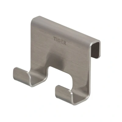 Imagen de Tiger Caddy Gancho de toalla para ducha 6 8 mm Acero inoxidable cepillado