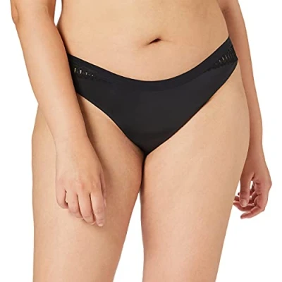 Imagen de Triumph Mujer Aura Spotlight High Leg String, Hipster, Black, 40