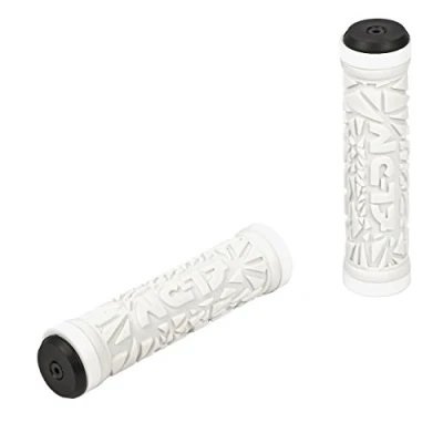 Imagen de NC 17 Lock On Fahrrad Lenkergriffe Take Control S Pro, weiß Puños para Manillar de Bicicleta, Unisex Adulto, Anillo sujeción Blanco/Goma Blanca, 31 mm Durchmesser