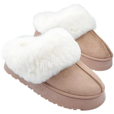 Imagen de CityComfort Zapatillas de Estar en Casa Mujer y Adolescente con Suela Antideslizante (Beige, 38 EU)