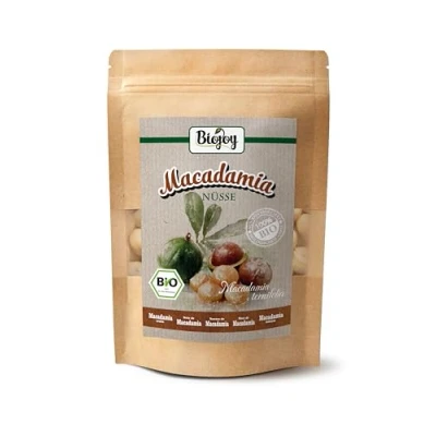 Imagen de Biojoy Nueces de Macadamia Ecológicas (200 g), crudas y enteras, sin tostar sal
