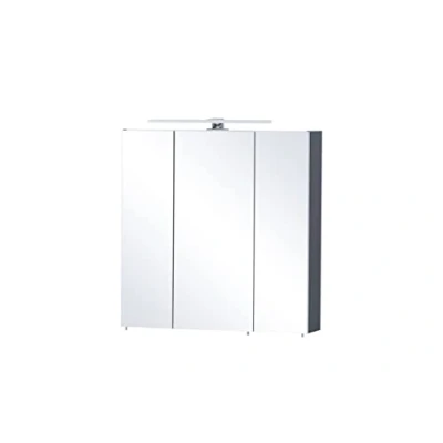 Imagen de Schildmeyer Armario con Espejo Kent, Material de Madera, Azul Medianoche, 70 x 16 74,8 cm