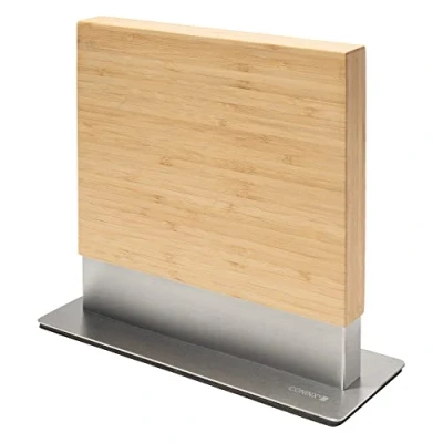 Imagen de Coninx Bloque Magnético de Cuchillos 28x25.5x10cm Soporte Cocina con Imán Neodimio muy fuerte Porta Taco Portacuchillos Knife Block Madera Bambú