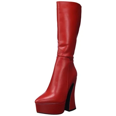 Imagen de LAMODA Sketchy, Botas Mid Calf Mujer, Red PU, 37 EU