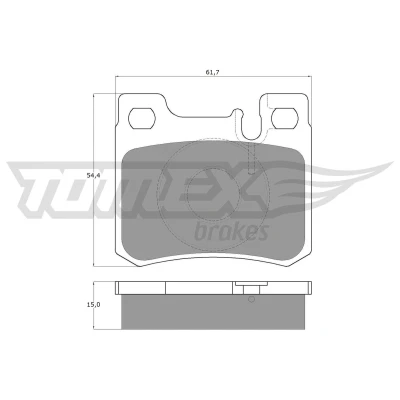 Imagen de TOMEX brakes TX 12 30 Juego de pastillas freno Eje trasero preparado para indicador desgaste MERCEDES BENZ: Clase C Berlina, 190, W124 Berlina