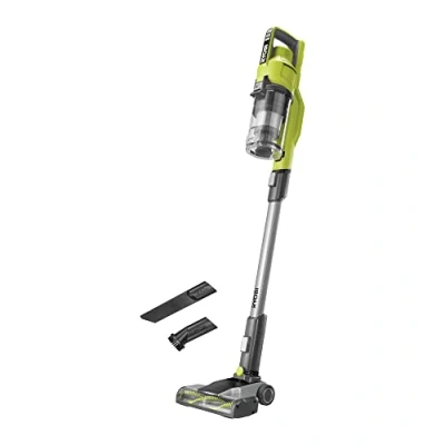 Imagen de RYOBI Aspirador de Escoba sin Cable 18V ONE+ Depósito 0,6l Caudal 820l/min Tubo Extraíble Ideal para Limpieza Suelos Duros, Parquet, Alfombras Batería ni Cargador RSV18 0