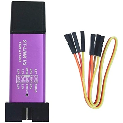 Imagen de ICQUANZX Unidad de programación ST Link V2 Mini STM8 STM32 Emulator Downloader M89 Aleatorio