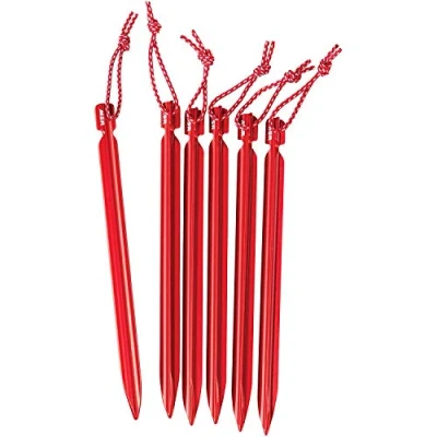Imagen de Msr Mini Groundhog Stake Kit 6 Units, Color Red