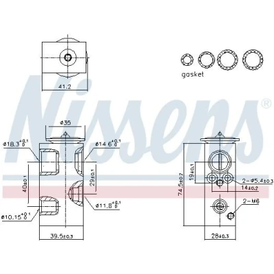 Imagen de NISSENS 999426 Válvula de Expansión RENAULT: Captur, DACIA: SANDERO 2