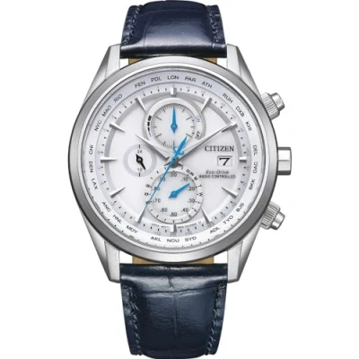 Imagen de CITIZEN Reloj Cronógrafo para Hombres de Eco Drive con Correa en Cuero AT8260 18A
